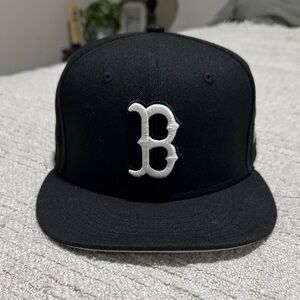 Boston Red Sox New Era Black and Gray Fitted Cap